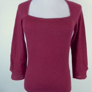 Cashmeres Scotland 100% cashmere sweater cranberry